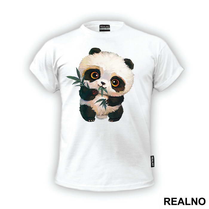 Baby Panda Eating Leaves  - Životinje