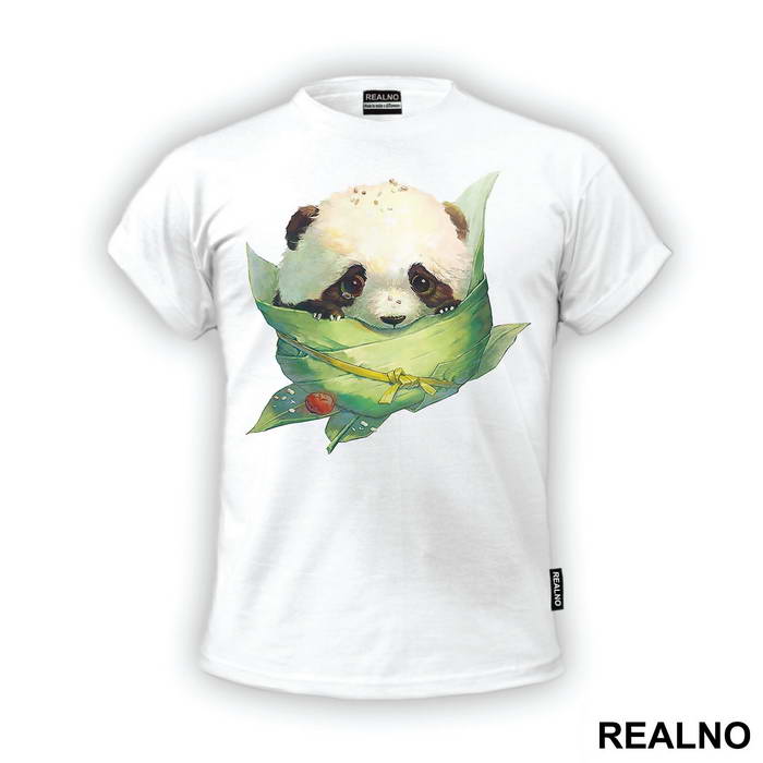 Baby Panda In A Leafe Bag - Životinje