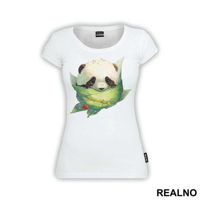 Baby Panda In A Leafe Bag - Životinje