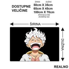 Luffy - Gear Fifth - Smiling - One Piece - Podmetač za sto