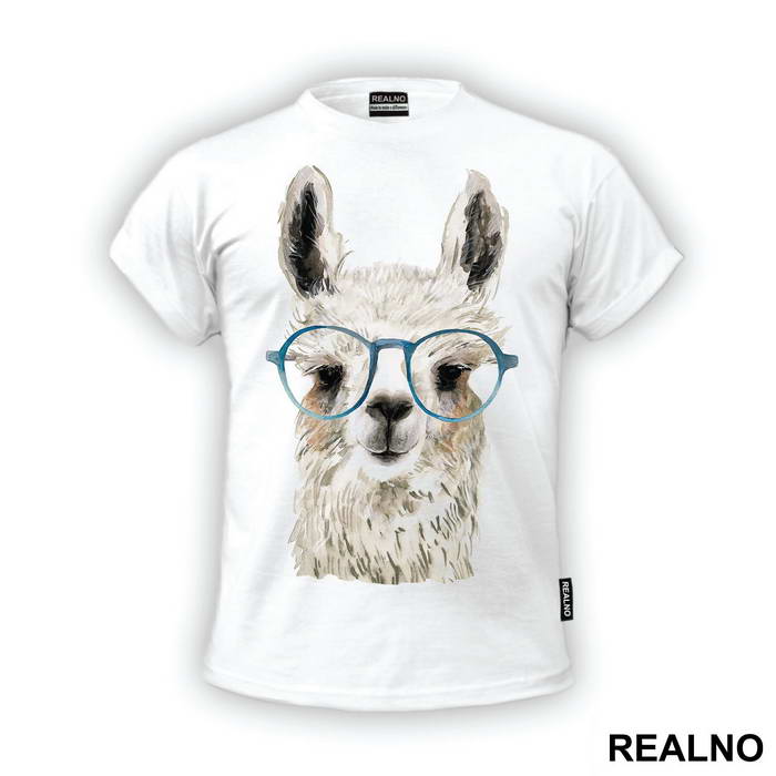 Alpaca With Blue Glasses - Životinje