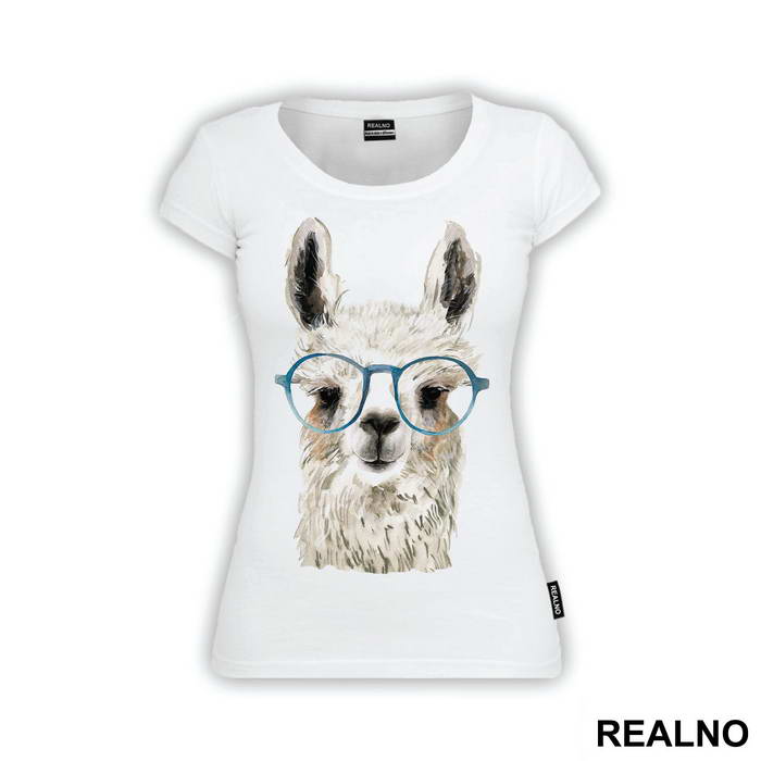 Alpaca With Blue Glasses - Životinje