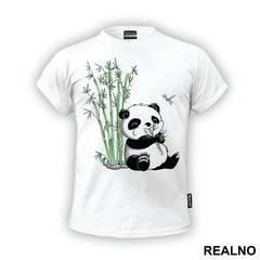 Little Panda Eating Bamboo - Životinje