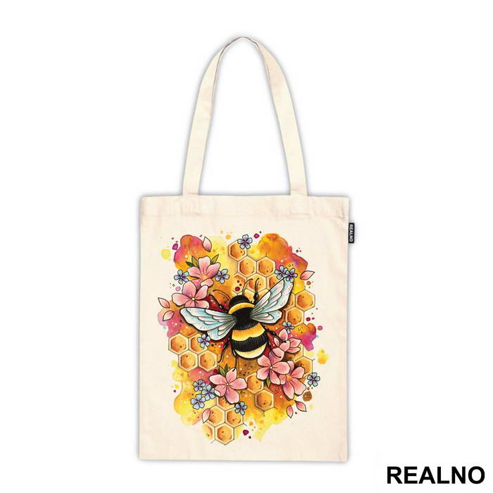 Bee On A Hive With Flowers - Životinje