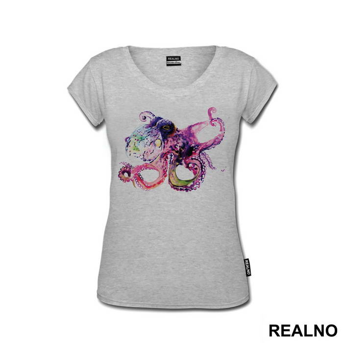 Octopus Watercolor Painting - Životinje