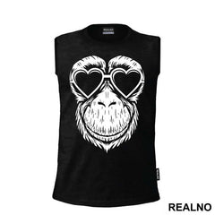 Monkey Wearing Heart Glasses - Životinje