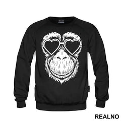 Monkey Wearing Heart Glasses - Životinje
