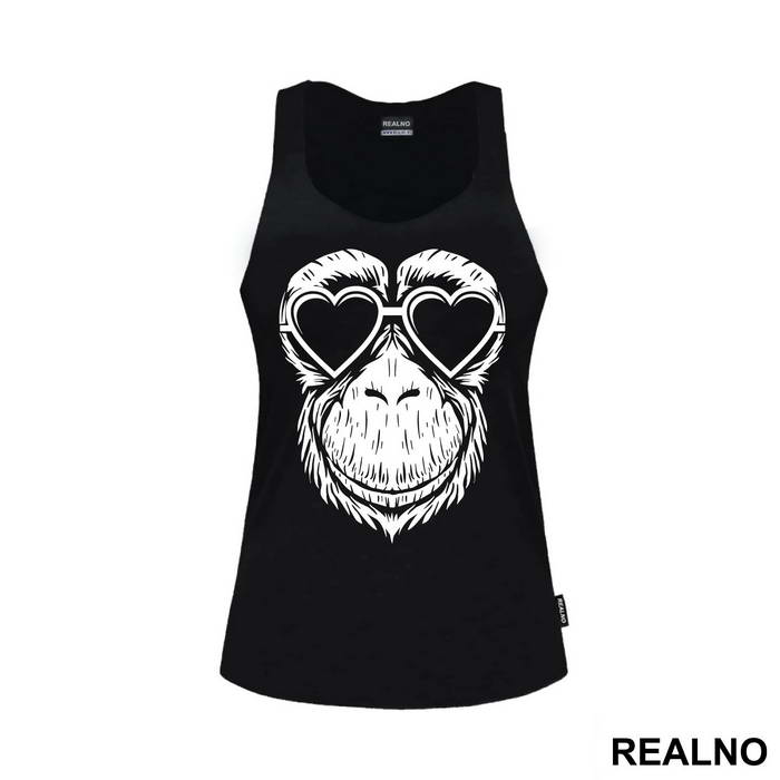 Monkey Wearing Heart Glasses - Životinje