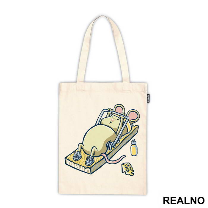 Mouse Working Out In The Mouse Trap - Humor