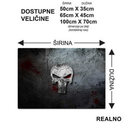 Skull - Punisher - Podmetač za sto