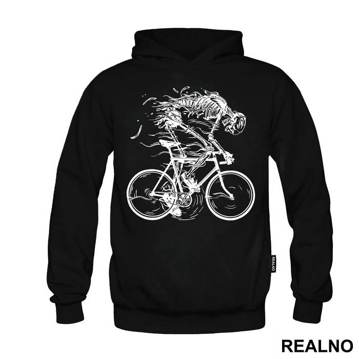 Skeleton Riding A Bike - Art