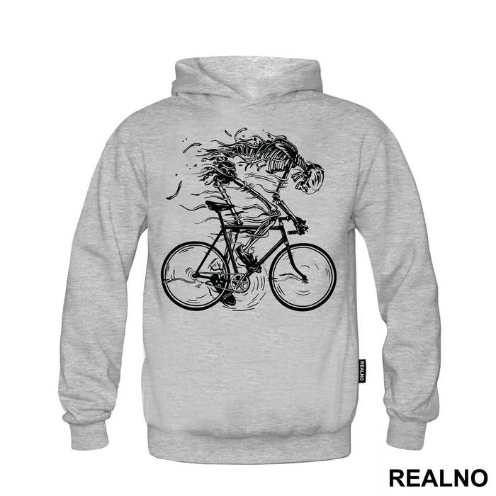 Skeleton Riding A Bike - Art