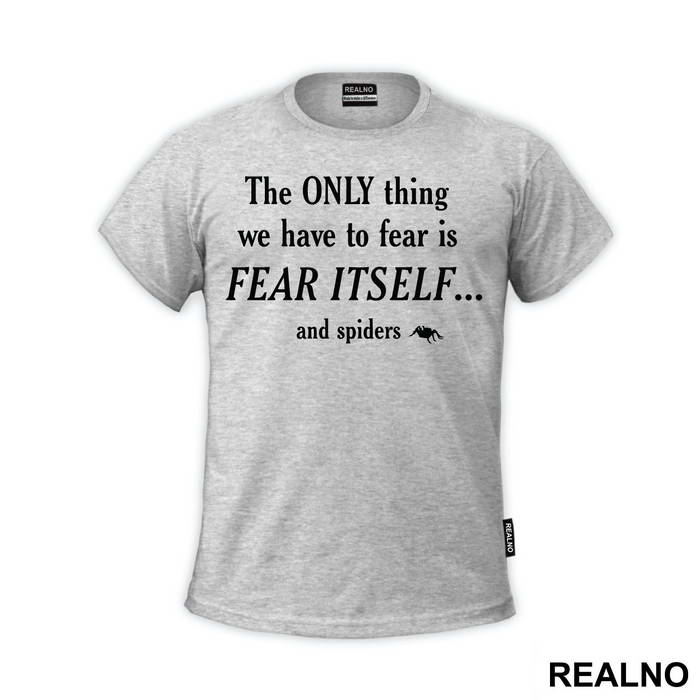 The Only Thing We Have To Fear Is Fear Itself And Spiders - Humor