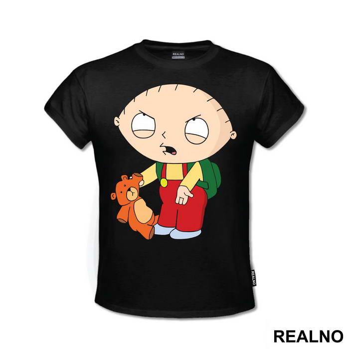 Stewie Holding A Teddy Bear - Family Guy