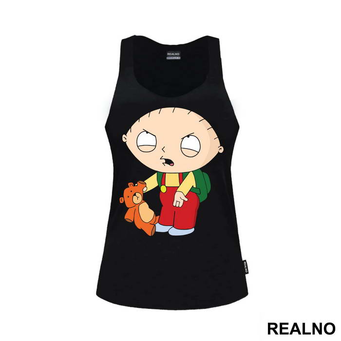 Stewie Holding A Teddy Bear - Family Guy