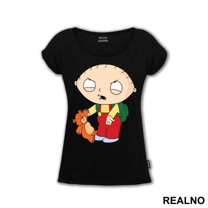 Stewie Holding A Teddy Bear - Family Guy