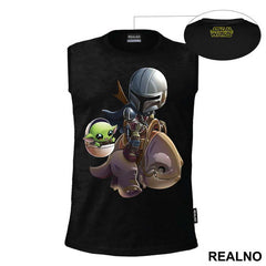 Riding The Creature - Baby Yoda - Mandalorian - Star Wars