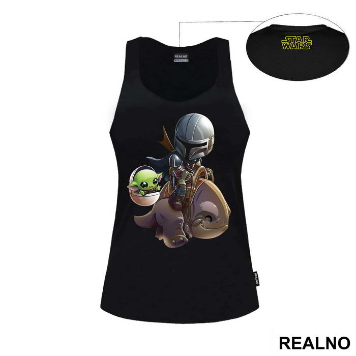 Riding The Creature - Baby Yoda - Mandalorian - Star Wars