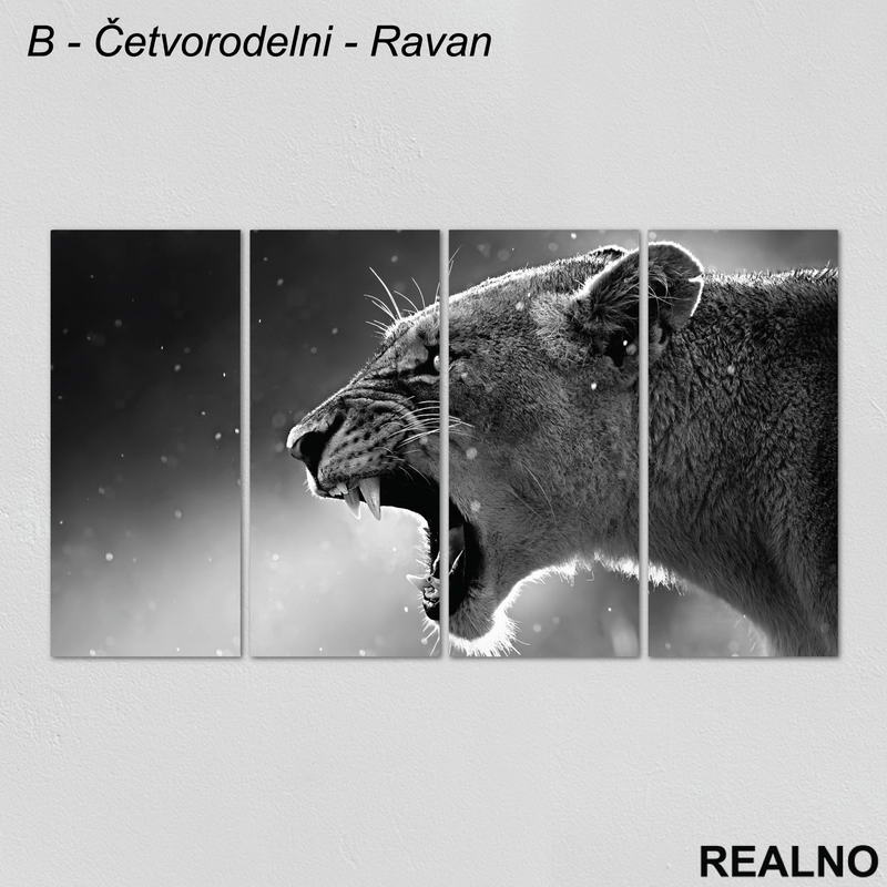 Lavica - Crno-bela fotografija - Slika na platnu - Kanvas