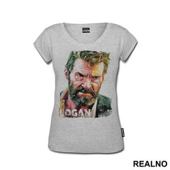 Logan Face Watercolor Painting - Wolverine