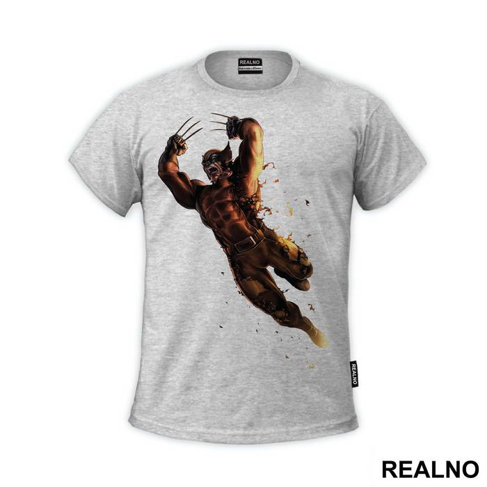 Jumping Into Action - Wolverine