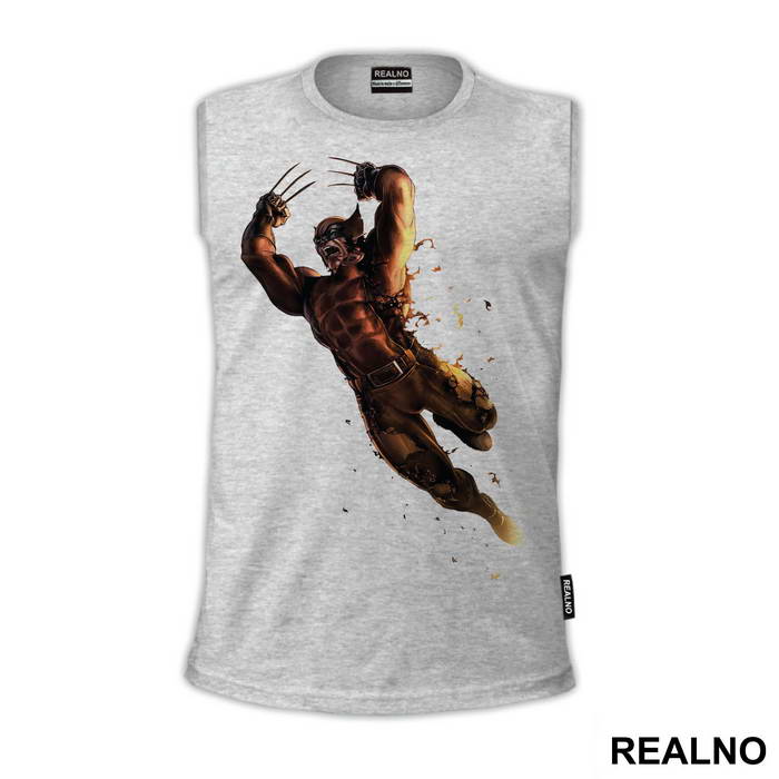 Jumping Into Action - Wolverine