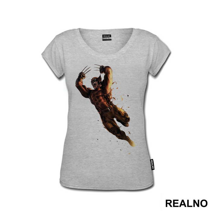 Jumping Into Action - Wolverine