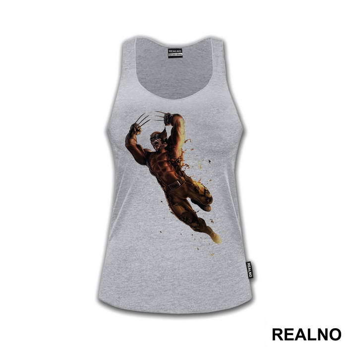 Jumping Into Action - Wolverine