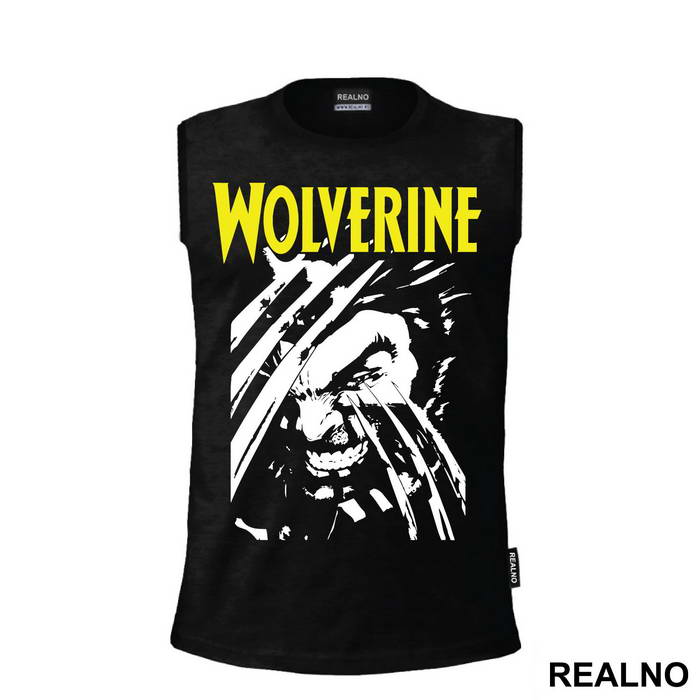 Face And Yellow Logo - Wolverine