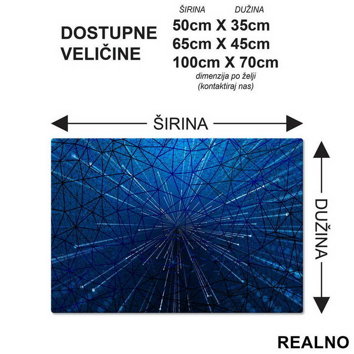 Blue Net - Art - Podmetač za sto