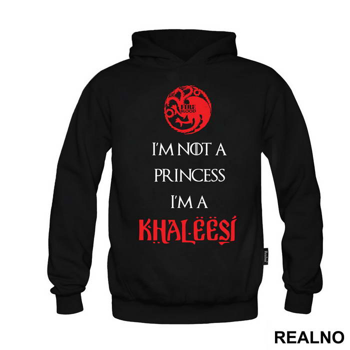 I Am Not Princess I'm Khaleesi Red - House Targaryen - Game Of Thrones - GOT - Majica