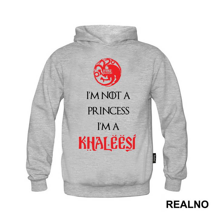I Am Not Princess I'm Khaleesi Red - House Targaryen - Game Of Thrones - GOT - Majica