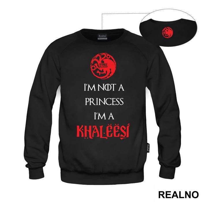 I Am Not Princess I'm Khaleesi Red - House Targaryen - Game Of Thrones - GOT - Majica