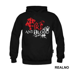 Fire And Blood - House Targaryen - Game Of Thrones - GOT - Majica