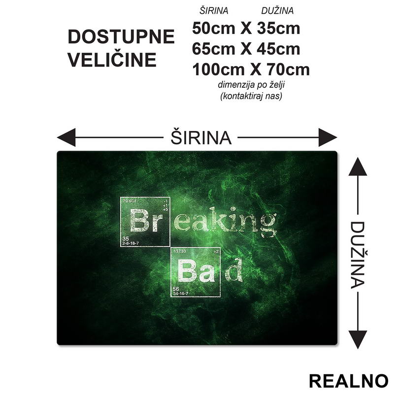 Green Logo - Breaking Bad - Podmetač za sto