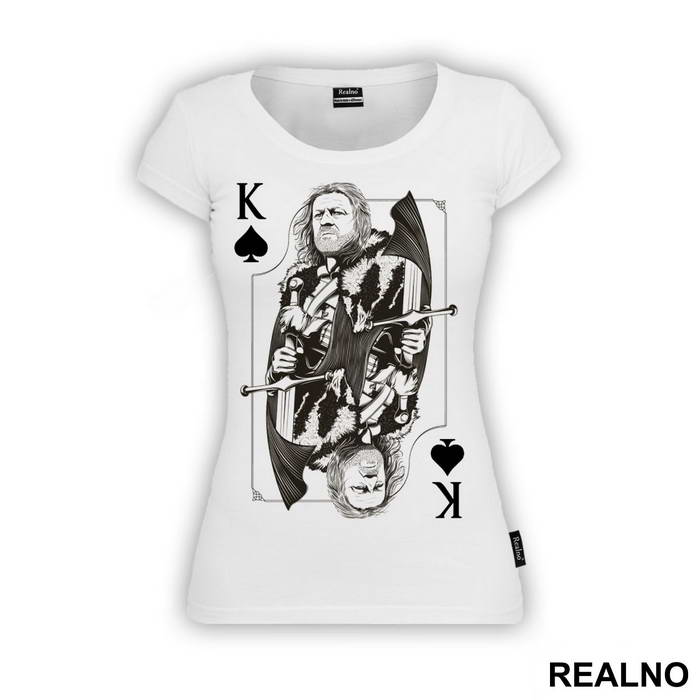 Ned Stark King Black Card - House Stark - Game Of Thrones - GOT - Majica
