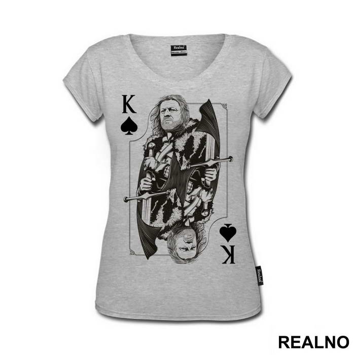 Ned Stark King Black Card - House Stark - Game Of Thrones - GOT - Majica