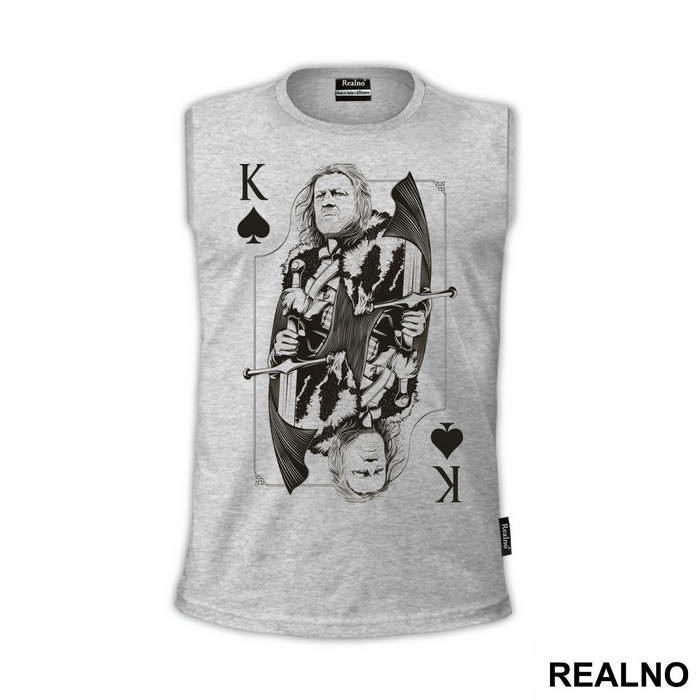 Ned Stark King Black Card - House Stark - Game Of Thrones - GOT - Majica