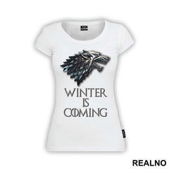 Winter Is Coming - Gray Dire Wolf Sigil - House Stark - Game Of Thrones - GOT - Majica