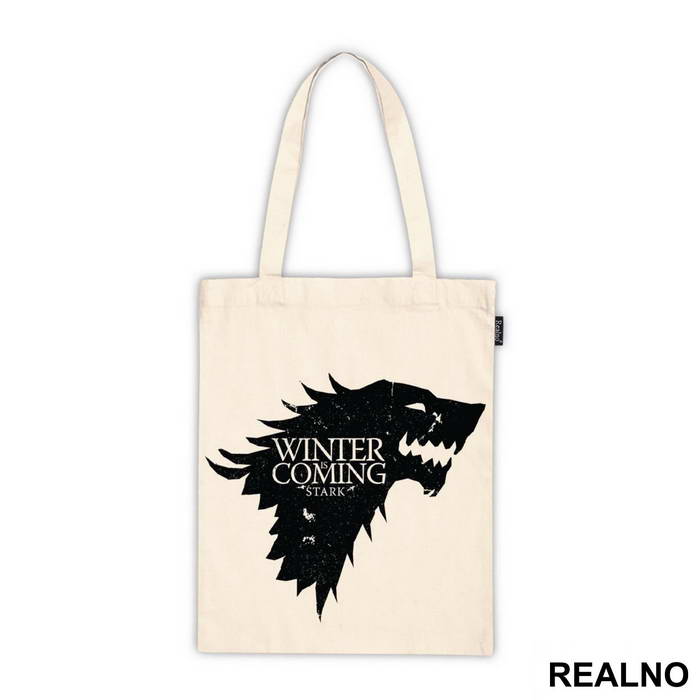 Winter Is Coming Black Dire Wolf Sigil - House Stark - Game Of Thrones - GOT - Majica