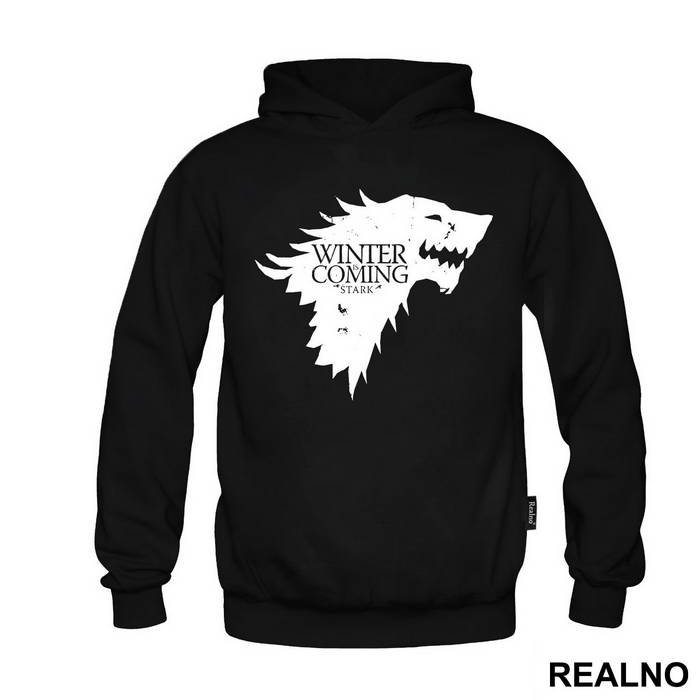 Winter Is Coming Black Dire Wolf Sigil - House Stark - Game Of Thrones - GOT - Majica