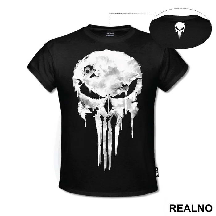 Dripping Paint Skull Logo - Punisher