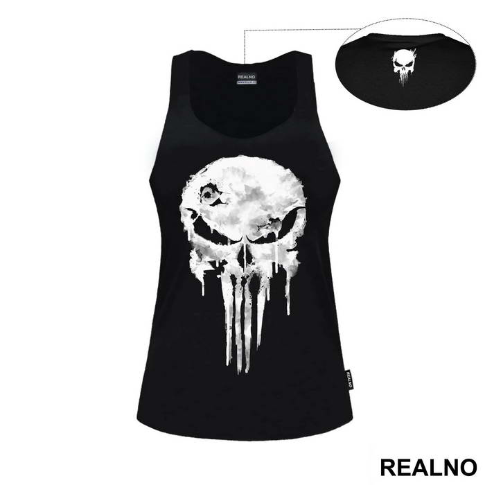 Dripping Paint Skull Logo - Punisher