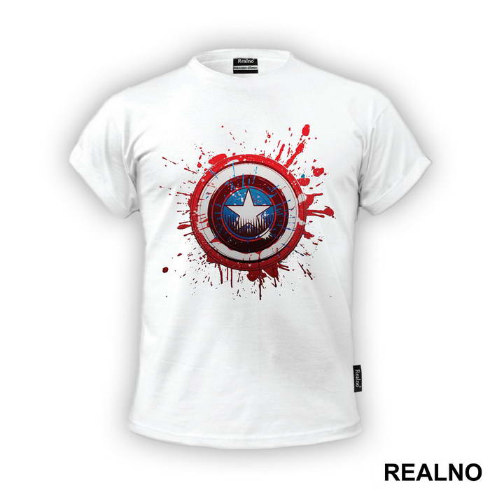 Splashing Shield - Captain America - Avengers