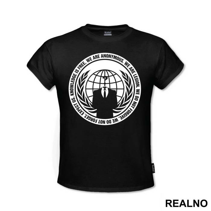 Knowledge Is Free - We Are Anonymous - We Are Legion - Internet