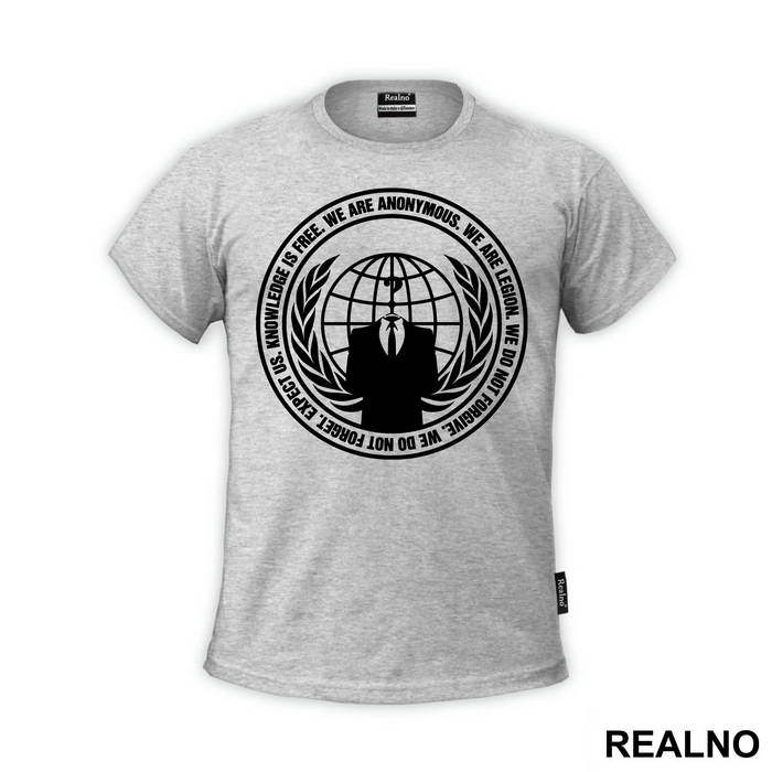 Knowledge Is Free - We Are Anonymous - We Are Legion - Internet