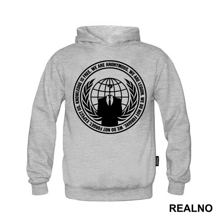 Knowledge Is Free - We Are Anonymous - We Are Legion - Internet