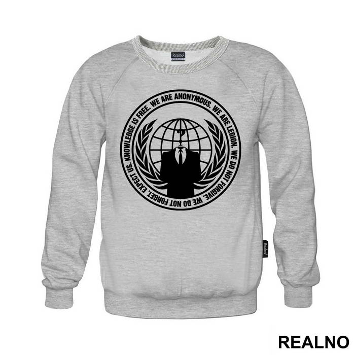 Knowledge Is Free - We Are Anonymous - We Are Legion - Internet
