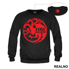 The Targaryen Sigil Fire And Blood - House Targaryen - Game Of Thrones - GOT - Majica
