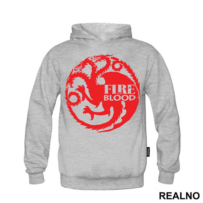 The Targaryen Sigil Fire And Blood - House Targaryen - Game Of Thrones - GOT - Majica